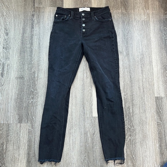 Reformation Denim - Reformation Black Distressed Skinny Jeans 27